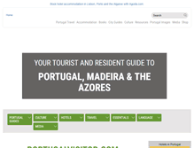 Tablet Screenshot of portugalvisitor.com